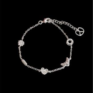 S925 Silver Bread & Donut Bracelet – Croissant, Pretzel Creative Design Bangle